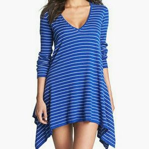 NWT Tommy Bahama Pin Stripe hi low beach sweater XS